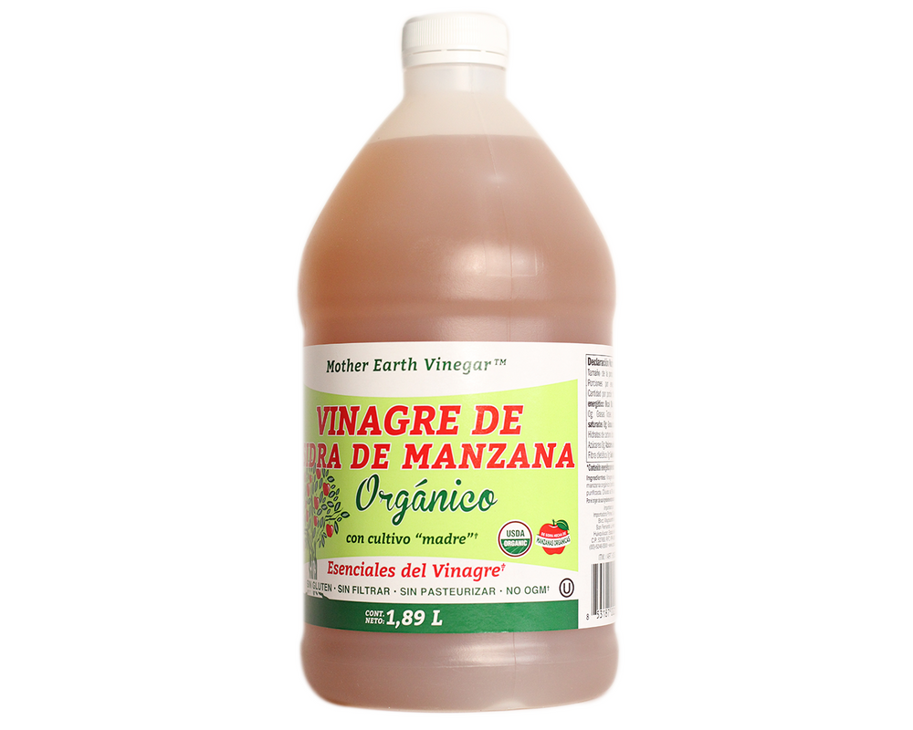 Vinagre de Sidra de Manzana - 1 lt - Orgánico (con la Madre